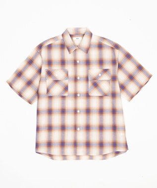 WEGO オンブレチェックシャツ（SS） 柄5