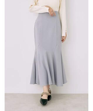 earth music&ecology キレイラインマーメイドスカート Blue