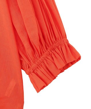 YECCA VECCA 綿麻シアーボリュームギャザーシャツ Off White