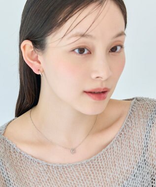 Phoebe 〈金属アレルギー対応〉グロッシーミニホースシューネックレス　シルバー　ステンレス/馬蹄/蹄鉄/ラッキーモチーフ/ギフト/プレゼント シルバー