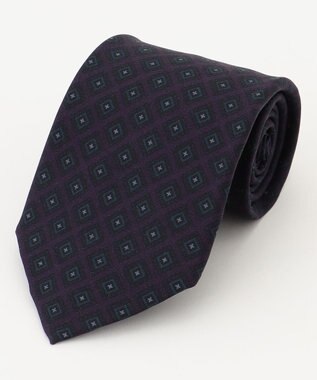 オーバーダイ小紋ハンドプリント ネクタイ