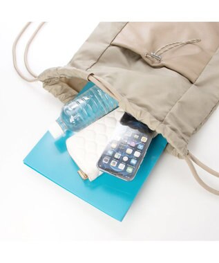 UNBILLION ペルケ perche / ナイロン×牛革ドローコード2wayナップサック オーク