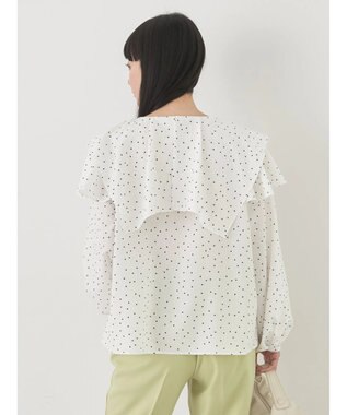 earth music&ecology ビッグカラーブラウス Dot