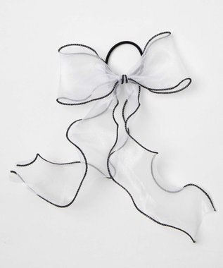 WEGO Lパイピングスケリボンゴム ホワイト