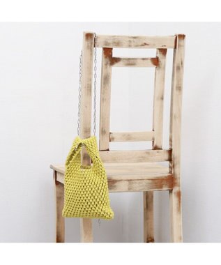 UNBILLION カシュカシュ cachecache / マクラメ2wayチェーンショルダー イエロー