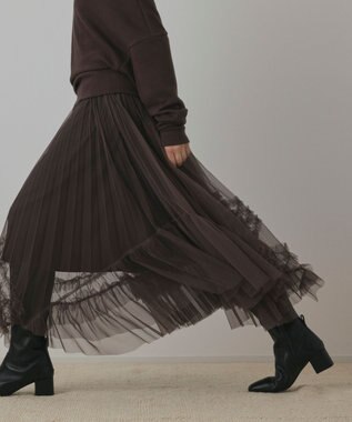GRACE CONTINENTAL イレギュラ－チュ－ルスカート ブラウン