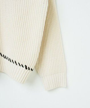 WEGO ハンドステッチプルオーバー ホワイトアイボリー