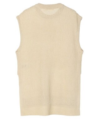 Green Parks ざっくりメッシュニットチュニック Beige