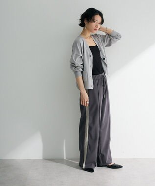 Green Parks ポケット付コンパクトカーディガン Light Gray