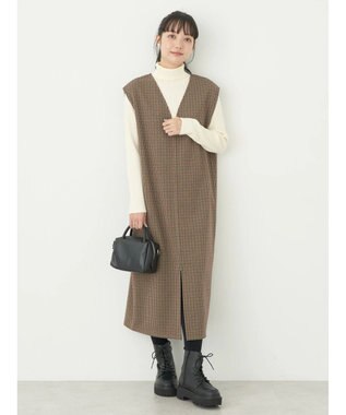 earth music&ecology 圧縮ニットＺＩＰジャンスカ