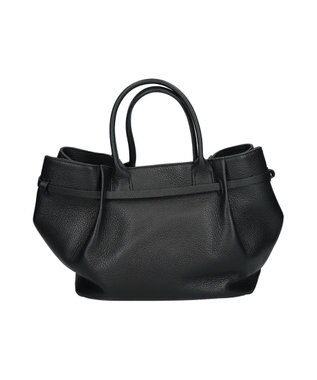 INTER-CHAUSSURES 【CHRISTIAN VILLA】シュリンクレザーハンドバッグ ブラック