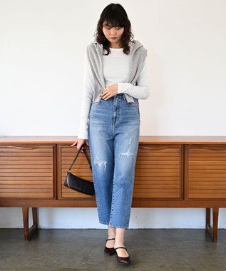 woadblue <坪田あさみさんコラボ＞SALUU STRAIGHT ANKLE DAMAGE