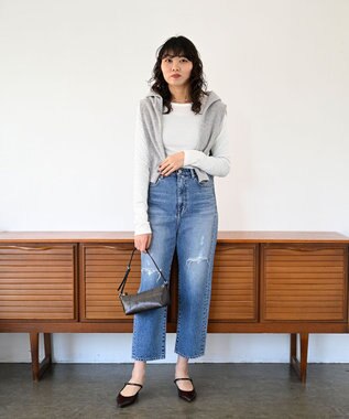 woadblue <坪田あさみさんコラボ＞SALUU STRAIGHT ANKLE DAMAGE