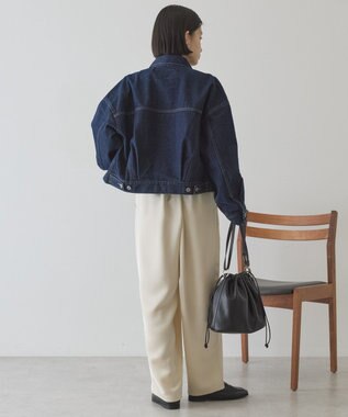 AMERICAN HOLIC 【イージーケア】サテンカーブパンツ Light Beige