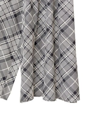 Green Parks サラフレワイドパンツ（柄） Check Black