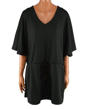 San-ai Resort（三愛水着楽園） 【UPF50＋】　ポンチョ　F【San-ai Resort（サンアイリゾート）】 ブラック