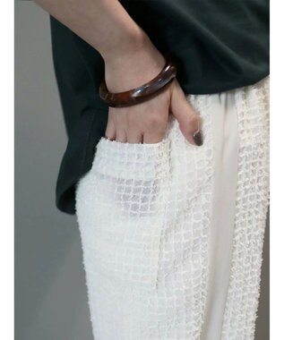 AMERICAN HOLIC 刺繍スクエアパンツ Ivory