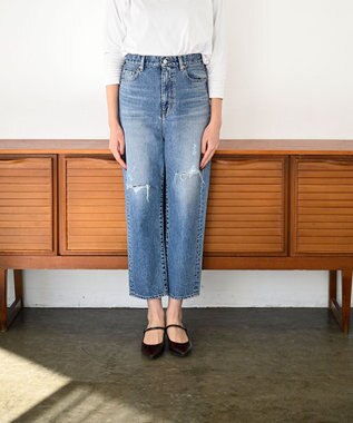 woadblue <坪田あさみさんコラボ＞SALUU STRAIGHT ANKLE DAMAGE
