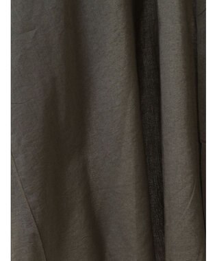 CRAFT STANDARD BOUTIQUE インド綿混パフスリーブシャツ Khaki