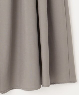 J.PRESS LADIES 【洗える】ソフトブロード ランダムタック スカート ライトグレー系