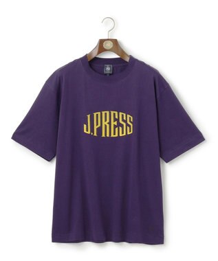 J.PRESS MEN 【J.PRESS ORIGINALS】【UNISEX】Cotton Jersey J.PRESS Logo T-shirt パープル系