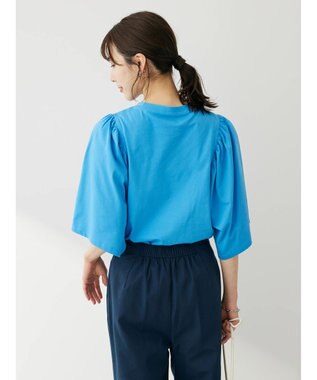 Green Parks 汗じみ防止袖ギャザープルオーバー Off White