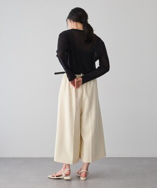 YECCA VECCA クルーネックシアートップス Black