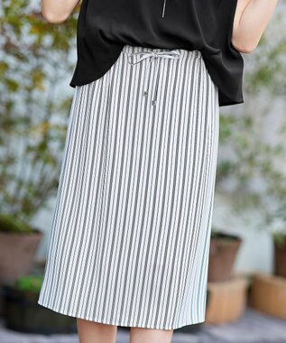 Tiaclasse 【洗える】大人こなれた印象のドッキングドロストワンピース ブラック