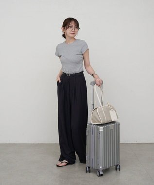 russet コーデュラナイロンワイドミニボストンバッグ（CE-1754-WEB） L.Greige