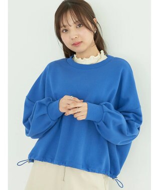 earth music&ecology 裏毛ドロストプルオーバー