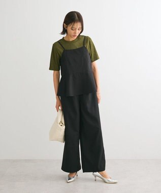 Green Parks ・ＥＬＥＮＣＡＲＥ　ＤＵＥ　ペプラムサロペット Black