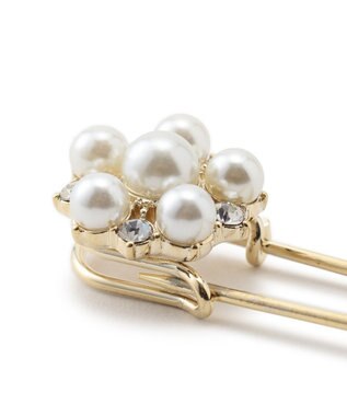 23区 パール ビジュー キルトピン ゴールド系