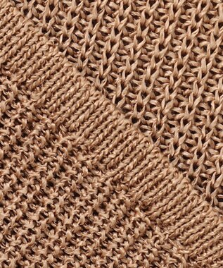 ICB 【WEB限定カラーあり・洗える】ペーパーブレンドシャインニット プルオーバー レディッシュブラウン系［WEB限定］