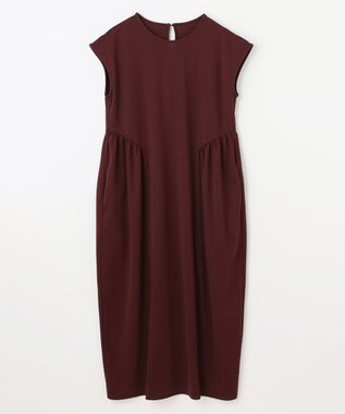 ANY L 【洗濯機可】ライトポンチコクーンワンピース ワイン