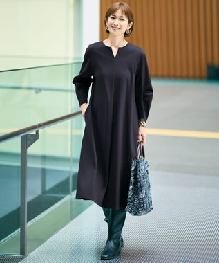 自由区 【SHIHOさん着用】ストレートインヒールロング ブーツ ブラック