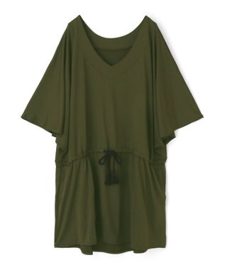 San-ai Resort（三愛水着楽園） 【UPF50＋】　ポンチョ　F【San-ai Resort（サンアイリゾート）】 カーキ