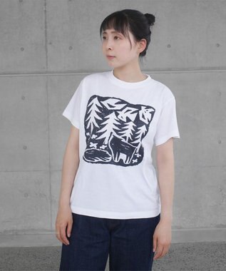 nitorito 【UNISEX】kamoshika Tシャツ navy