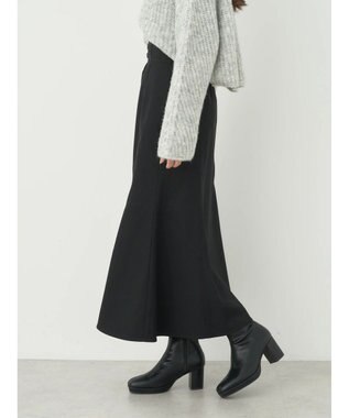 earth music&ecology フロントボタンスカート Black