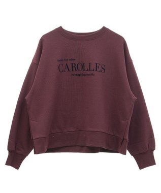 Green Parks 裏起毛フロッキーロゴプルオーバー Dark Red