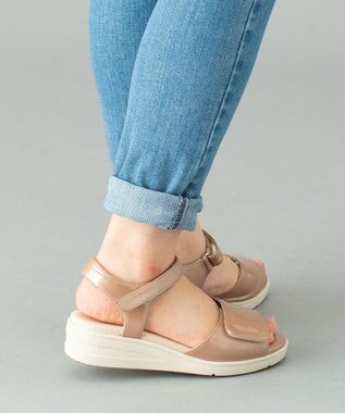 ASICS WALKING ペダラ レディース 3E 3.5cmヒール ベージュ系