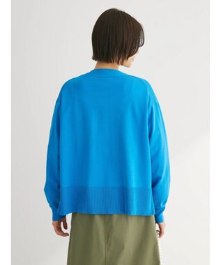 Green Parks 洗える　ショート丈カーディガン Blue