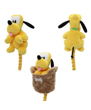 PET PARADISE ディズニー飛び出すロープトイ 《ミッキー/ミニー/プルート》 プルート