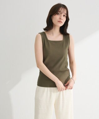 Green Parks 前後２ＷＡＹ　リブタンクトップⅡ Khaki