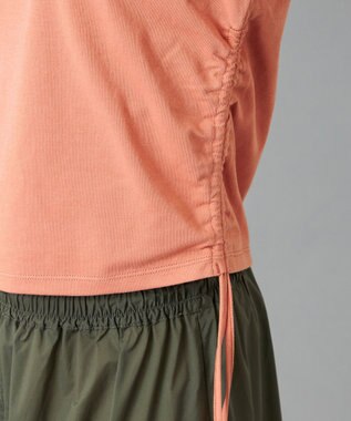 Chacott Chacott BALANCE HandsomeCotton サイドギャザーTシャツ サーモンピンク