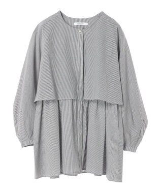 AMERICAN HOLIC サッカーワントーンティアードチュニック Stripe