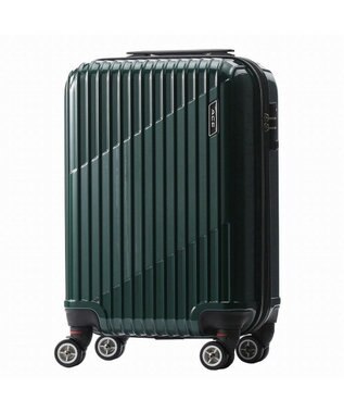 ACE クレスタ スーツケース エキスパンド機能 2~3泊 機内持ち込み 06316 エース, ダークグリーン, F