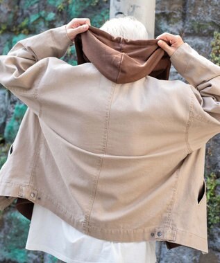 WEGO 【25年秋冬新作/MLサイズ展開】ワーカーズZIPジャケット ベージュ