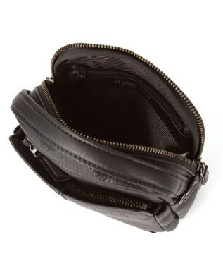 ACE BAGS & LUGGAGE LO HOMME PRESSE アルカイックソフト 本革 縦型ショルダーバッグ 小 71782 ロ・オム・プレッセ ブラック