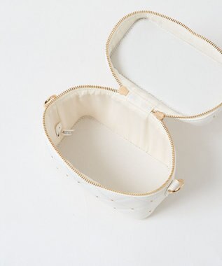 WEGO メタルパーツキルティングバニティショルダー ホワイト