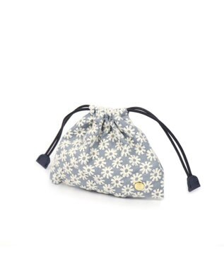 Regalo Felice 【花の刺繍 / セットで持っても可愛い】ポーチ小 / REGALO LBL(ライトブルー)